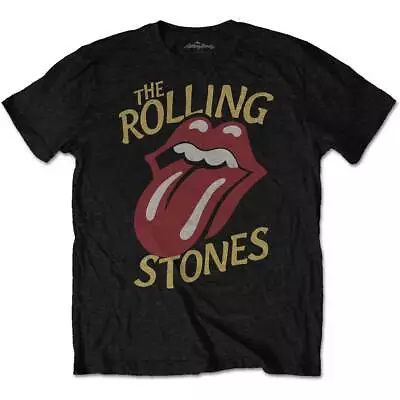 The Rolling Stones Vintage Typeface Official Tee T-Shirt Mens • $41.79
