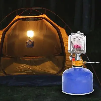 Mini  Camping Gas Lamp Outdoor Camping Butane Tent • £14.42