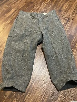 Vintage Woolrich Knickers Wool Riding Pants Gray Talon Zipper Made In USA S/M • $55