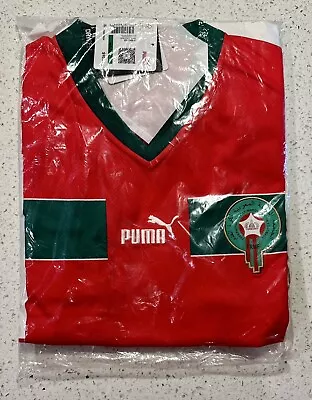 Puma Morocco 2022 Home World Cup Soccer Football Jersey Mens Size Large L • $29.99