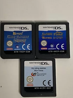 3 X Horse Games For Nintendo DS: Pippa Funnell 1 & 2 + My Riding Stables • £5.99