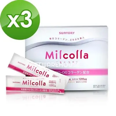 (3 BOXES) NEW SUNTORY Milcolla Collagen Powder Stick JAPAN (6.5g) 30PCS/BOX=90PC • $189.84