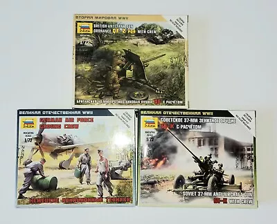 £4.99 • Buy ZVEZDA 1:72 Scale Snap Fit Model Kits X3   Brand New 