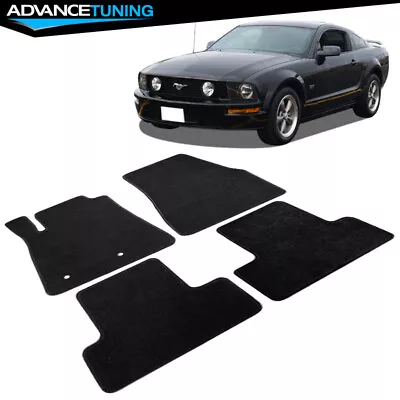 Fits 05-09 Ford Mustang Coupe OE Fitment Car Floor Mats Front & Rear Black Nylon • $45.99