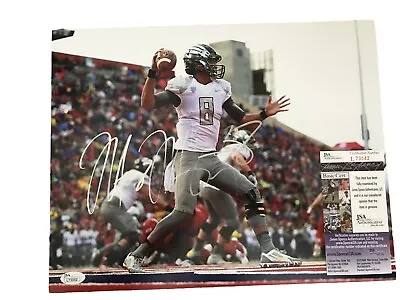 Marcus Mariota 14 Heisman Oregon Ducks Signed 11x14 Photo JSA • $129