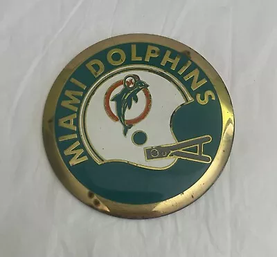 Vintage 1973 International Crest Miami Dolphins Helmet Medallion • $29