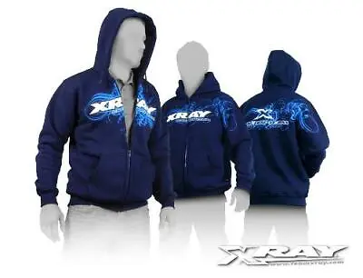 XRAY 395600XXL TEAM XRAY Sweater Hooded With Zipper Blue(XXL Size) Jacket RC Car • $123.56