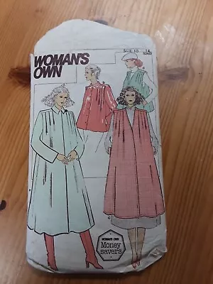 Vintage 1980s Woman's Own 5260 Sewing Pattern Maternity Dress Blouse Size 10-14 • £4