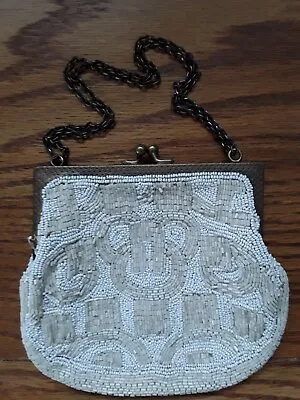 Vintage Beaded Evening Bag Handbag Made In France • $44.99