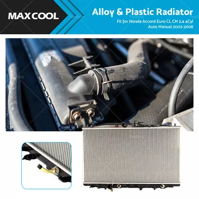 Radiator FIT Honda Accord Euro CL CM 2.4L 4Cyl 2003-2008 Auto Manual • $128.95