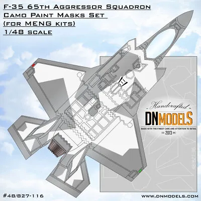£21.72 • Buy DN 1/48 F-35 65th Aggressor Squadron Camo Paint Masking For Meng Kits