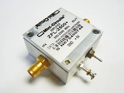 $42.88 • Buy Mini-Circuits ZFL-2500+ Coaxial Medium Power Amplifier 0.5-2.5 GHz / 31 DB Gain