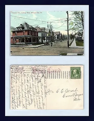 Pennsylvania Ellwood City Posted 1910 To C.e. Ward Of Carroll Wayne Nebraska. • $14.99