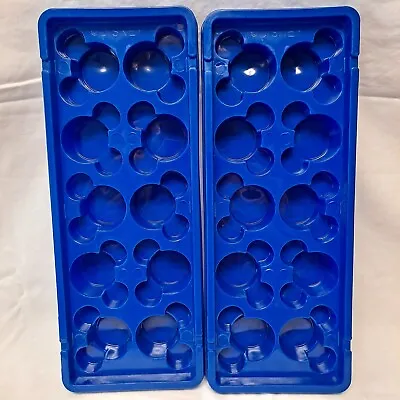 Lot 2 Disney MICKEY MOUSE Shaped ICE CUBE TRAYS 11 3/4  Plastic Molds • $9.99