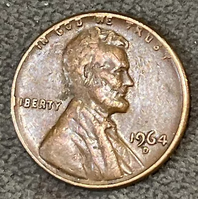 1964 D Lincoln Penny RARE L Liberty On Edge Error  • $75