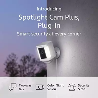 Introducing  Spotlight Cam Plus Plug-In | Two-Way Talk Color Night Vision And • $543.76