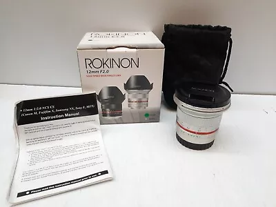 Samyan/Rokinon 12mm F/2.0 Ultra Wide Manual Focus Lens  Micro Four Thirds T/W • $199.99