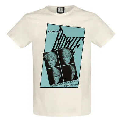 £21.95 • Buy Amplified David Bowie Serious Moonlight Quad Vintage White Unisex Cotton T-Shirt