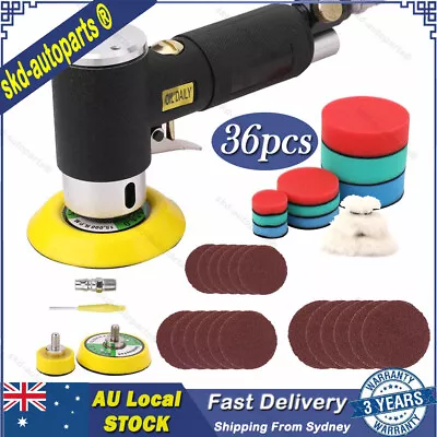 1 /2 /3  Mini Air Orbital Sander Dual Action Air Polisher Kits Fit Car Body Work • $49.22