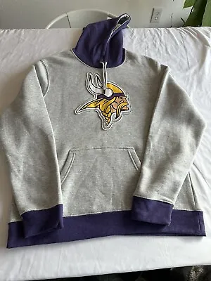 Men’s Minnesota Vikings Gray Hoodie Size Large Pre-owned • $14.99
