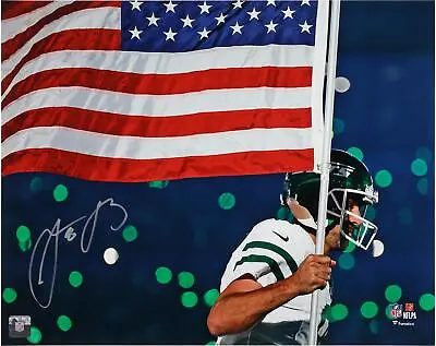 Aaron Rodgers New York Jets Signed 16x20 Running W/ • $559.99