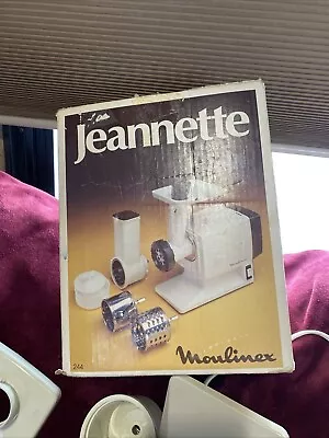 Vintage Moulinex Jeannette 244 Electric Food Processor Mincer Grater Slicer • $68.32