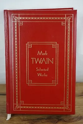 Mark Twain Selected Works Leatherbound Book • $2.50