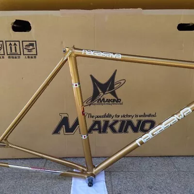 NAGASAWA Road Pist Bike NJS Frame Fork Set Keirin Rare Gold • $1749