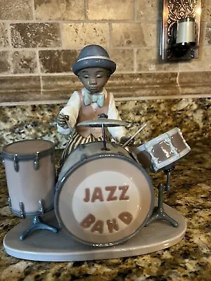 Lladro Figurines Collectibles: Jazz Band Jazz Drums Item Number 05929 • $300