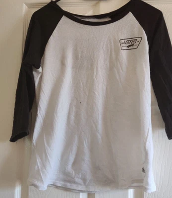 £0.50 • Buy Womens 3/4 Vans Top Shirt X Small