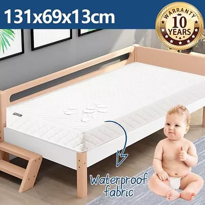 SweetLove Baby Kids Crib Cot Mattress Bed Bonnell Spring Foam PEVA Fabric 13cm • $69