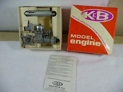 Vintage K&B .20 R/C Sportster 5600 Model Aircraft Engine • $34.95