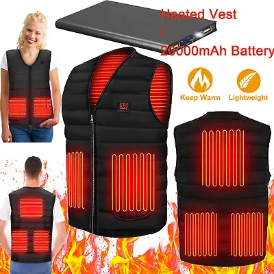 Electric Heated Vest /Battery Pack Heating Vest Winter Heated Jacket Vest Charge • $21.97