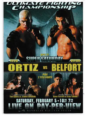 UFC 51 Super Saturday 2010 Topps UFC Series 4 Fight Posters Insert # FPR-UFC51 • $2.50