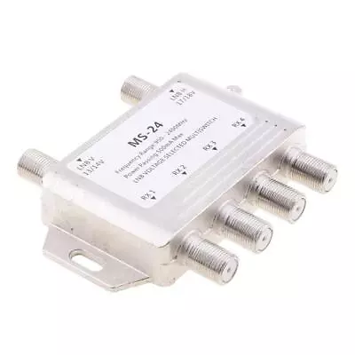 2x4 Way LNB Voltage Selected Multiswitch Satellite Multi Switch 2 In 4 Out • £9.13