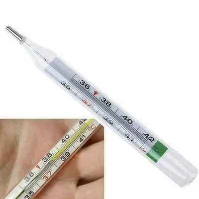 Mercury Free Glass Thermometer For Baby Kid Adult Medical Armpit Thermometers • $5.81