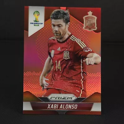 2014 Prizm FIFA Brazil World Cup #173 Spain XABI ALONSO Red Refractor 080/149 • $69.99