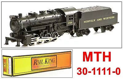 MTH 30-1111-0 Norfolk & Western N&W 0-8-0 Steam W/QSI DCRU & Whistle 1997 C8 • $133.65