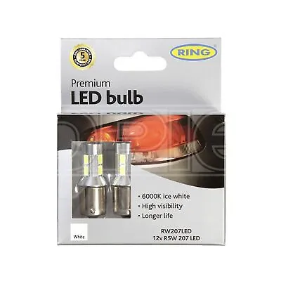 Ring LED Bulb 12V R5W/R10w 6000K LED - Long Life RW207LED • $29.47