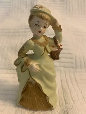Vintage Victorian Made In  Japan Porcelain Lady Figurine 5” • $8.99