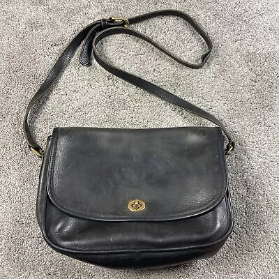 Vintage 90s Coach 9790 Black City Bag AS-IS Crossbody Purse • $49.99