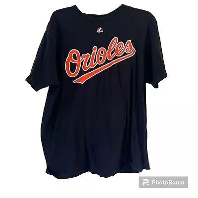 Majestic Baltimore Orioles Manny Machado Black Jersey T Shirt Mens Extra Large • $11.97