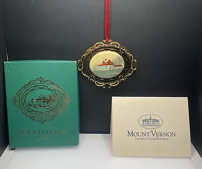 Vintage 1994 George Washington Mount Vernon Early View 1792 Ornament 24kt Finish • $22