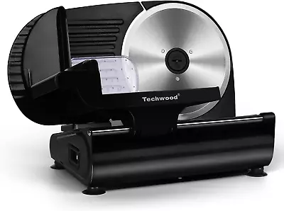 Meat Slicer Techwood Electric Deil Food Slicer With Removable 9” Stainless Stee • $170.98