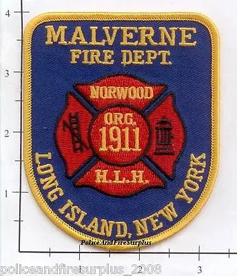 New York - Malverne NY Fire Dept Patch • $3.85