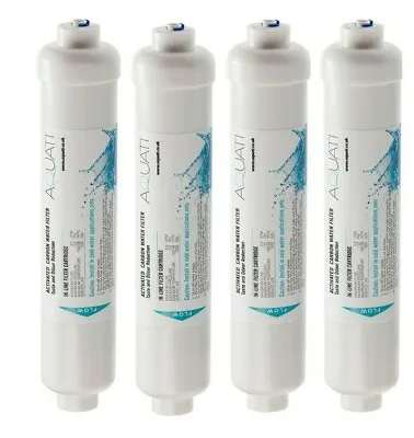 4x Tap Drinking Water Filter Replacement  Inline Cartridge 1/4   • £23.90