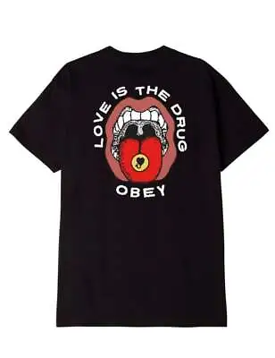 Obey Clothing Men's Love Is Drug Tee - Black • £33.50