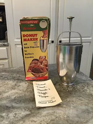 Vintage Fairgrove Donut Maker  Batter Dispenser 1971 New In Box Never Used • $8.50