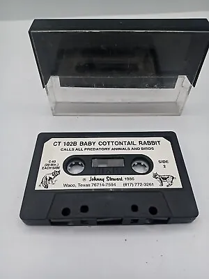 JOHNNY STEWART 1986 CASSETTE Baby COTTONTAIL RABBIT CT 102B GAME CALL PREDATORY  • $10.88