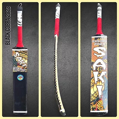 Saki Black Cobra 2023 UK Stock 🇬🇧 Tapeball Cricket Bat • £34.99